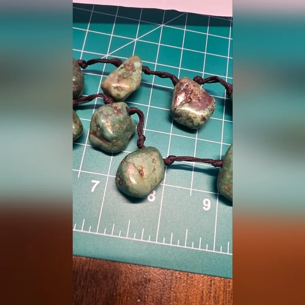 Real Unique Turquoise Chunky Necklace